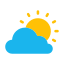 few clouds